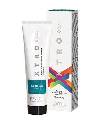 Estel Professional XTRO WHITE - Пигмент прямого действия для волос Бирюзовый 100 мл - hairs-russia.ru